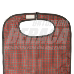 BABERO IMPERMEABLE PARA ADULTOS UNISEX - Forrado en Tela Escocesa con Bolsillo - ORTOPEDIA BERACA