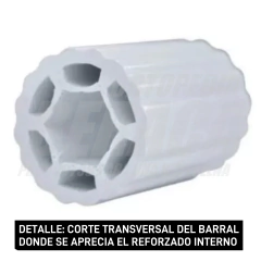 BARRAL DE SEGURIDAD PARA BAÑO EN PVC Reforzado - Tamaño: CHICO 30cm. | Importado