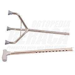 Imagen de BASTON TRIPODE DE ALUMINIO MANGO EN T - BASE CHICA | IMPORTADO