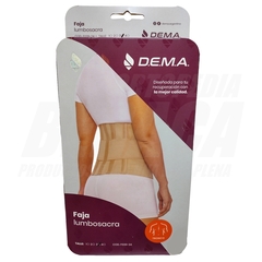 FAJA Lumbosacra BALLENADA AFELPADA, Mediana Altura: 24cm | Unisex - ORTOPEDIA BERACA