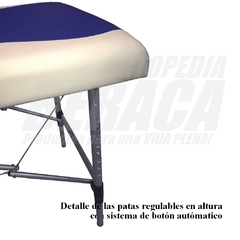 CAMILLA VALIJA PLEGABLE de Aluminio para Masajes, Fenestrada, Apoya Cabeza, Apoyabrazos, Desmontable | Importada