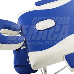 CAMILLA VALIJA PLEGABLE de Aluminio para Masajes, Fenestrada, Apoya Cabeza, Apoyabrazos, Desmontable | Importada - comprar online