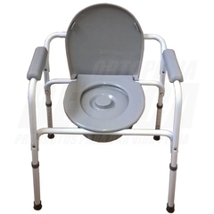INODORO PORTATIL + ELEVADOR DE INODORO REFORZADA CON RESPALDO Silla Sanitaria | Producto 2 en 1 - Importado - comprar online