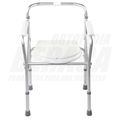 ELEVADOR DE INODORO PLEGABLE + INODORO PORTATIL en Acero Cromado | Importado en internet