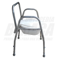 SILLA SANITARIA CON RESPALDO MULTIFUNCIONAL en Aluminio - Producto 3 en 1 | Nacional en internet