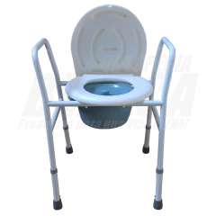 Imagen de SILLA SANITARIA REFORZADA Inodoro Portátil + Elevador de Inodoro | Producto 2 en 1 - Importado