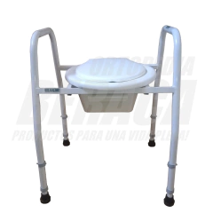 Inodoro Portátil + Eleva Inodoro SIN RESPALDO | Producto 2 En 1 - Nacional - tienda online
