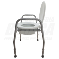 Imagen de SILLA SANITARIA SIN RESPALDO MULTIFUNCIONAL de Aluminio - Producto 3 en 1 | Nacional