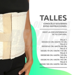 FAJA de Algodón Regulable con Velcro BIEN STAR | Unisex en internet