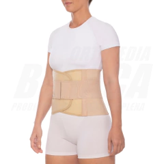 FAJA Lumbosacra BALLENADA AFELPADA, Mediana Altura: 24cm | Unisex - ORTOPEDIA BERACA