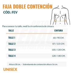 FAJA EVENTRACIÓN DE DOBLE CONTENCIÓN - ORTOPEDIA BERACA