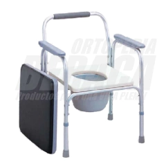 Silla Sanitaria con Respaldo MULTIFUNCIONAL de ALUMINIO | Importada - ORTOPEDIA BERACA