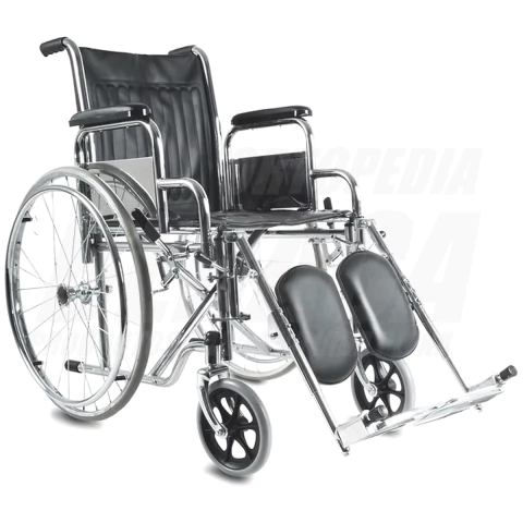 Silla De Ruedas STANDARD CON SISTEMA ELEVA PIERNAS Ruedas 60/20 Macizas | Importada - comprar online