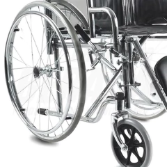 Silla De Ruedas STANDARD CON SISTEMA ELEVA PIERNAS Ruedas 60/20 Macizas | Importada - tienda online