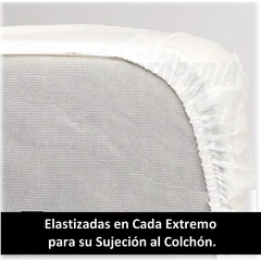 SABANA FUNDA CUBRE COLCHÓN ELASTIZADA DE 1 PLAZA - tienda online
