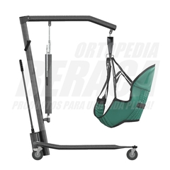 Grúa Hidráulica Manual Elevadora de Pacientes Personas - REFORZADA Hasta 204kg | Importada - tienda online