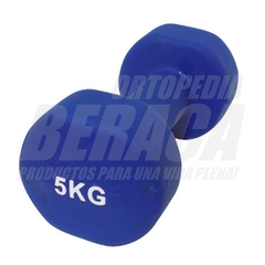 MANCUERNA Pesa de Mano 5 Kg. Rehabilitación, GYM, Fitness | Importada