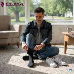 Medias DEMA 3/4 Compresión Media 15-20 mmHg 140 Deniers TERAPÉUTICAS de ALGODÓN / Casual Look | HOMBRE - tienda online