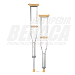 MULETAS DE ALUMINIO para ADULTOS - Tamaño: MEDIANO (Par) - comprar online