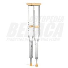 MULETAS DE ALUMINIO para ADULTOS - Tamaño: GRANDE (Par) - comprar online