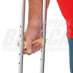 MULETAS DE ALUMINIO para ADULTOS - Tamaño: MEDIANO (Par)