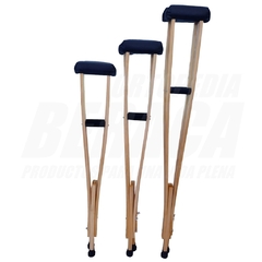 MULETAS DE MADERA PARA ADULTOS - TAMAÑO: MEDIANO (PAR)