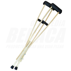 MULETAS DE MADERA PARA ADULTOS - TAMAÑO: CHICO (PAR)