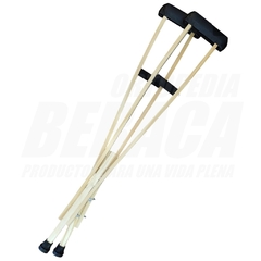 MULETAS DE MADERA PARA ADULTOS - TAMAÑO: MEDIANO (PAR)