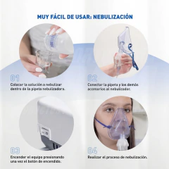 Nebulizador a Pistón DUO 2 en 1 SILFAB: Nebuliza y Aspira - comprar online
