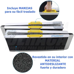 RAMPAS MULTI-PLEGABLES TIPO VALIJA de Ancho Extra (Par) - Acceso para Sillas de Ruedas | Importadas - ORTOPEDIA BERACA