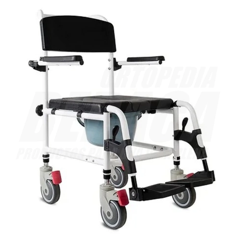 SILLA DE RUEDAS HIGIÉNICA PARA BAÑO Y DUCHA de ALUMINIO | Importada