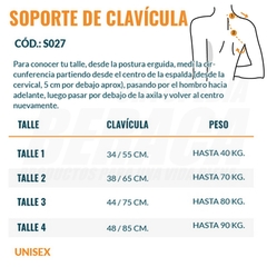 SOPÓRTE DE CLAVICULA - Corrector Postural - ORTOPEDIA BERACA