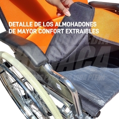 Silla de Ruedas de Aluminio STANDARD ULTRA LIVIANA REFORZADA Incluye Almohadón CONFORT Asiento y Respaldo | Importada - comprar online