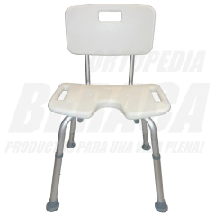 Silla de Baño de Aluminio con Escotadura Higiénica | Importada - comprar online