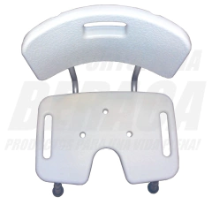 Imagen de Silla de Baño de Aluminio con Escotadura Higiénica | Importada