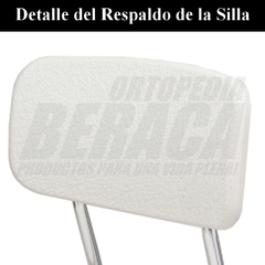 SILLA DE ALUMINIO PARA DUCHA con Escotadura Higiénica