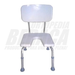 SILLA DE ALUMINIO PARA DUCHA con Escotadura Higiénica - comprar online