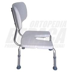 SILLA DE ALUMINIO PARA DUCHA con Escotadura Higiénica - tienda online
