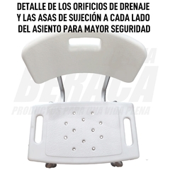 Silla de Baño de Aluminio Modelo: STANDARD | Importada en internet