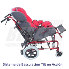 Imagen de Silla de Ruedas POSTURAL PEDIÁTRICA con Sistema de Basculación Tilt | Aluminio