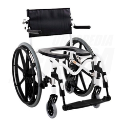 SILLA DE RUEDAS HIGIÉNICA CONVERTIBLE H1 de Aluminio para Baño y Ducha | Importada