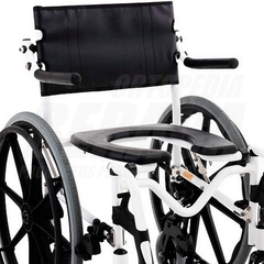 SILLA DE RUEDAS HIGIÉNICA CONVERTIBLE H1 de Aluminio para Baño y Ducha | Importada - comprar online