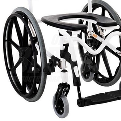 SILLA DE RUEDAS HIGIÉNICA CONVERTIBLE H1 de Aluminio para Baño y Ducha | Importada en internet
