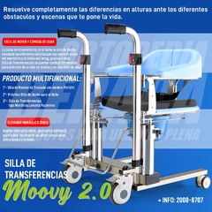 NUEVA! Silla MOOVY 2.0 Acero Inox. para Transferencias Tipo Grúa y Transporte - Multifuncional | Importada - tienda online