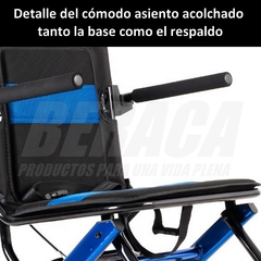Silla de Ruedas VOYAGER de TRANSPORTE / PASEO Ultra Compacta y Liviana - Ideal Viajes