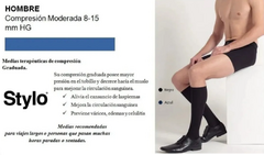 Medias ¾ Compresión 8-15mm/Hg. 70 Deniers DESCANSO - MICROFIBRA / Tipo Vestir | HOMBRE - ORTOPEDIA BERACA