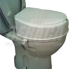 Suplemento ELEVADOR de INODORO y BIDET Con SISTEMA DE AJUSTE y TAPA - Realza en Altura 15cm | Importado