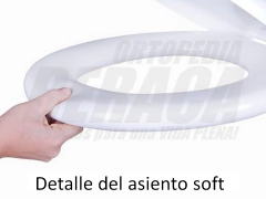 Imagen de Asiento REPUESTO TAPA Y TABLA UNIVERSAL ACOLCHADA SOFT | Importada