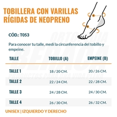 TOBILLERA VARILLAS RIGIDAS de Neoprene | Movimientos Semi-limitados en internet