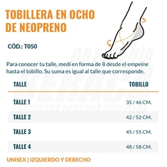 TOBILLERA SIMPLE EN 8 de Neoprene en internet